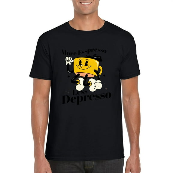 More Espresso Less Depresso Coffee Lover Needs A Boost Unisex T-Shirt