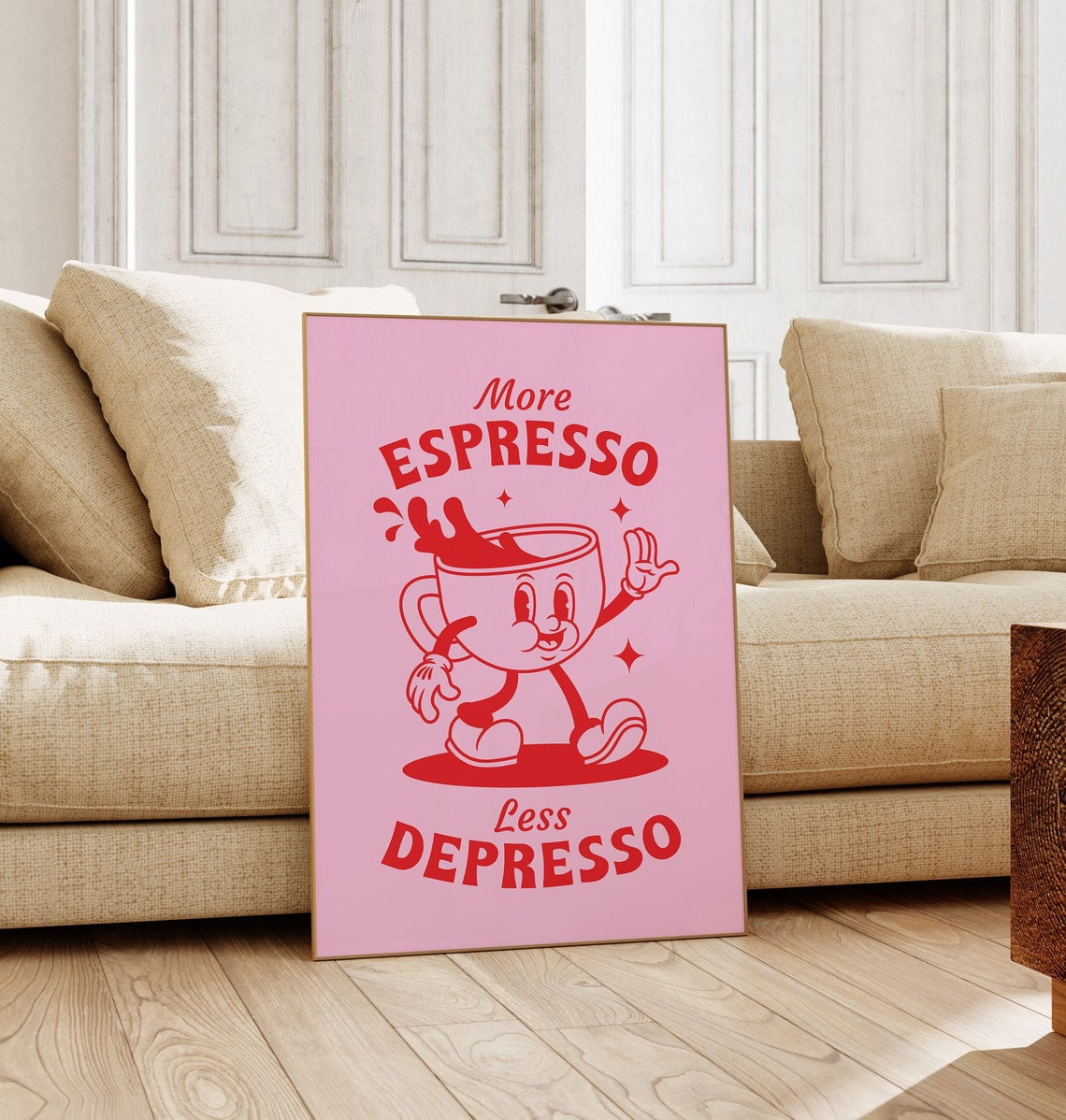 More Espresso Less Depresso Retro
