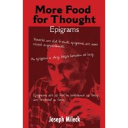 More Food for Thought Epigrams Paperback