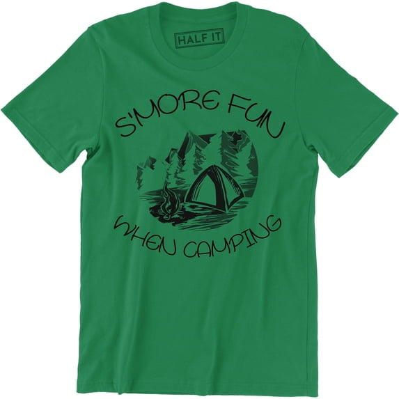 More Fun When Camping - Fun Camper Outdoor Men's T-Shirt