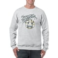 thumbnail image 1 of More Glamour - Starry Sparkle Retro Emoji Graphic Men's Sweatshirt, 1 of 4