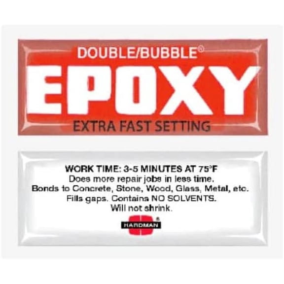 More Hardman Double Bubble Red Extra Fast Setting Epoxy (3-5 Minute) - 10 Packs (#04001) Model: 4001