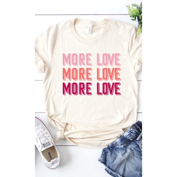 More Love Graphic Tee T-Shirt PLUS