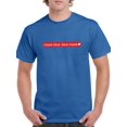 thumbnail image 1 of More Love Love More Red Logo Men Royal Blue T-Shirt, Male Large, 1 of 4