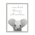 thumbnail image 1 of More Loved Than You Will Ever Know Cute Elephant 16 in x 20 in Framed Painting Art Prints, by Stupell Home Décor, 1 of 7