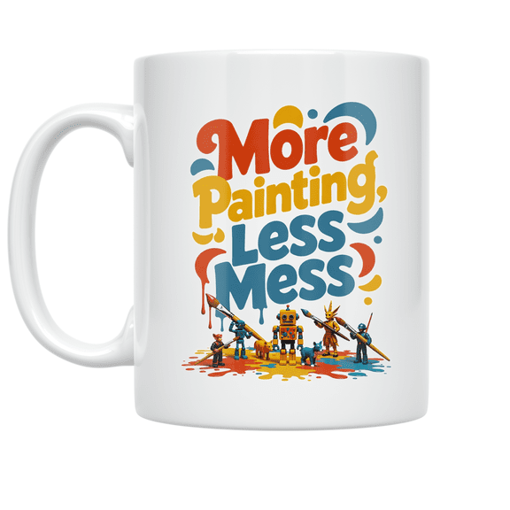 More Painting Less Mess - Miniature Painting Enthusiast - 11 oz Ceramic Coffee Mug