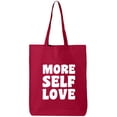 thumbnail image 1 of More Self Love Cotton Canvas Tote Bag, 1 of 1