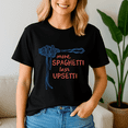 thumbnail image 1 of More Spaghetti Less Upsetti Italian Pasta More Spaghetti Shirt, Funny Pasta Lover Gift, Italian Tshirt, 1 of 5