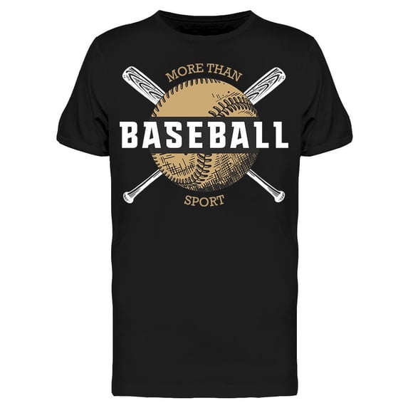 More Than Baseball Sport T-Shirt Men -Image by Shutterstock, Male Large