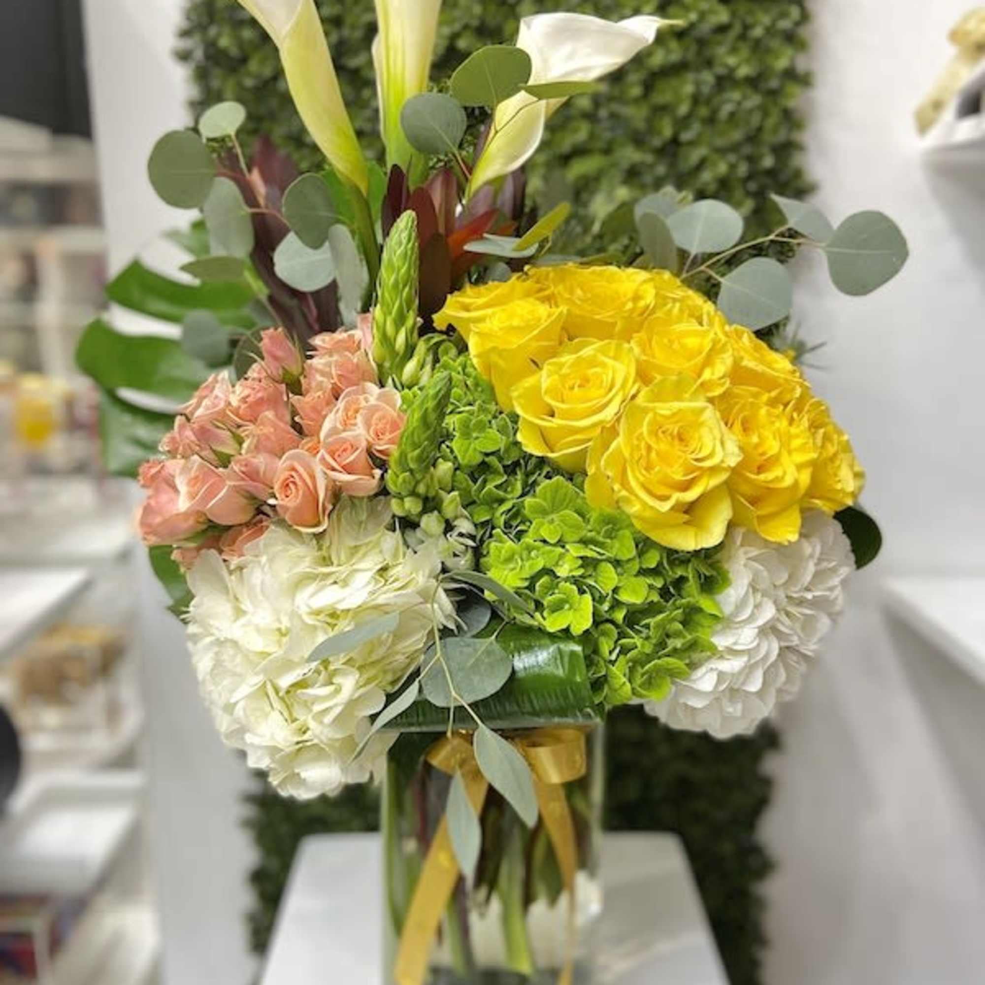 More Than Flowers Amore Eterno Roses Bouquet - Yellow - Standard ...