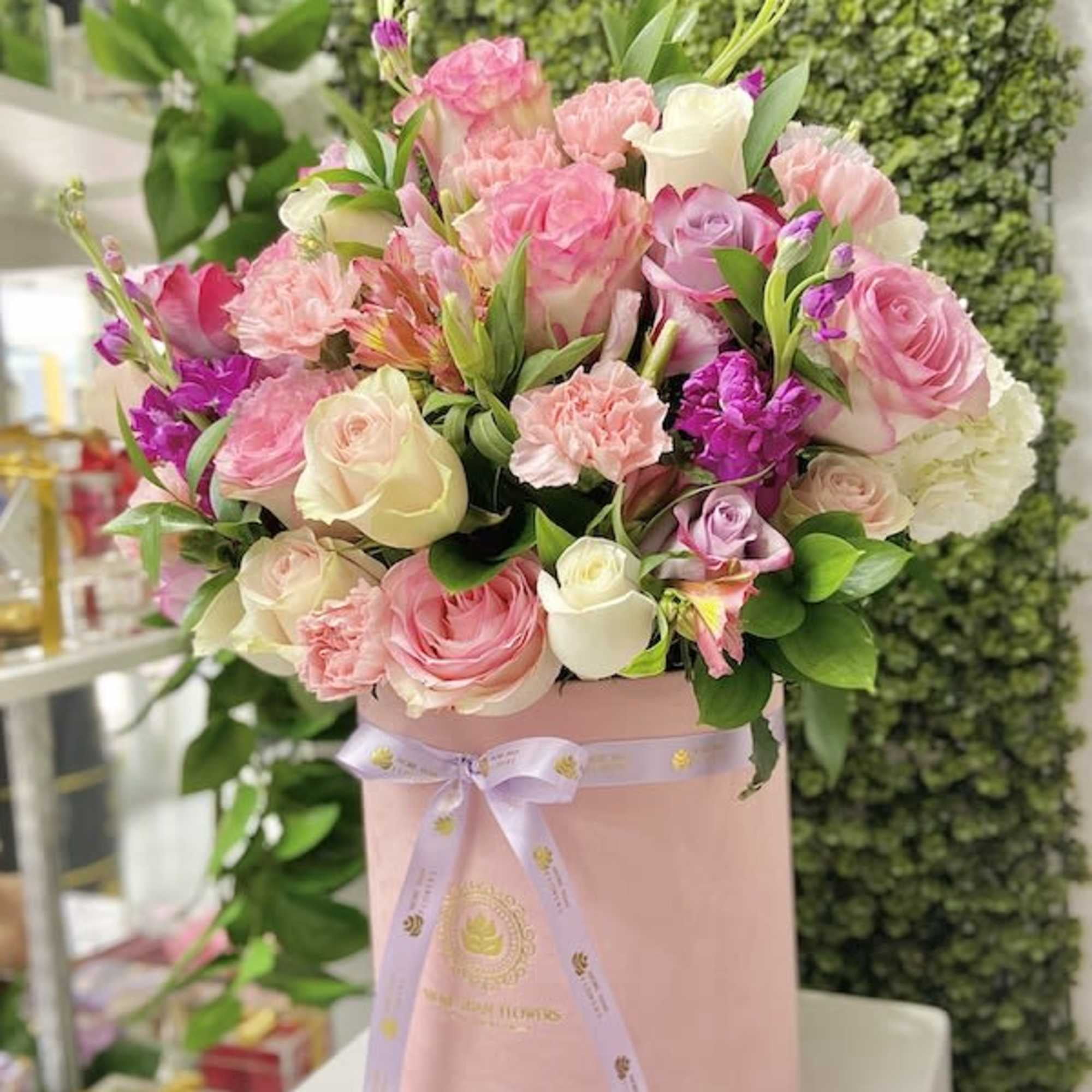 More Than Flowers Princess Box Flower Bouquet - Pink Box - Deluxe ...