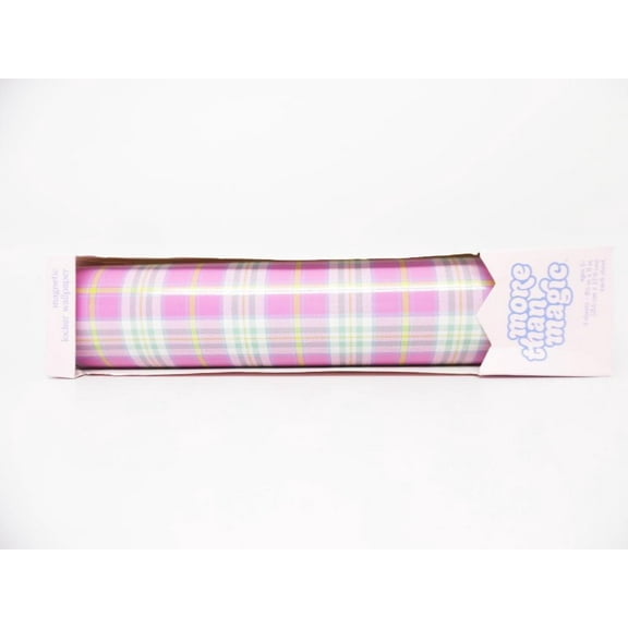 More Than Magic Girl Talk Magnetic Wall Paper - Plaid - 4 Sheets 8"x11"