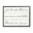 thumbnail image 1 of More Than We Imagined Inspirational Family Word Design Oversized Framed Giclee Texturized Art by Daphne Polselli, 1 of 8