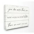 thumbnail image 1 of More Than We Imagined Inspirational Family Word Design Oversized Stretched Canvas Wall Art by Daphne Polselli, 1 of 6