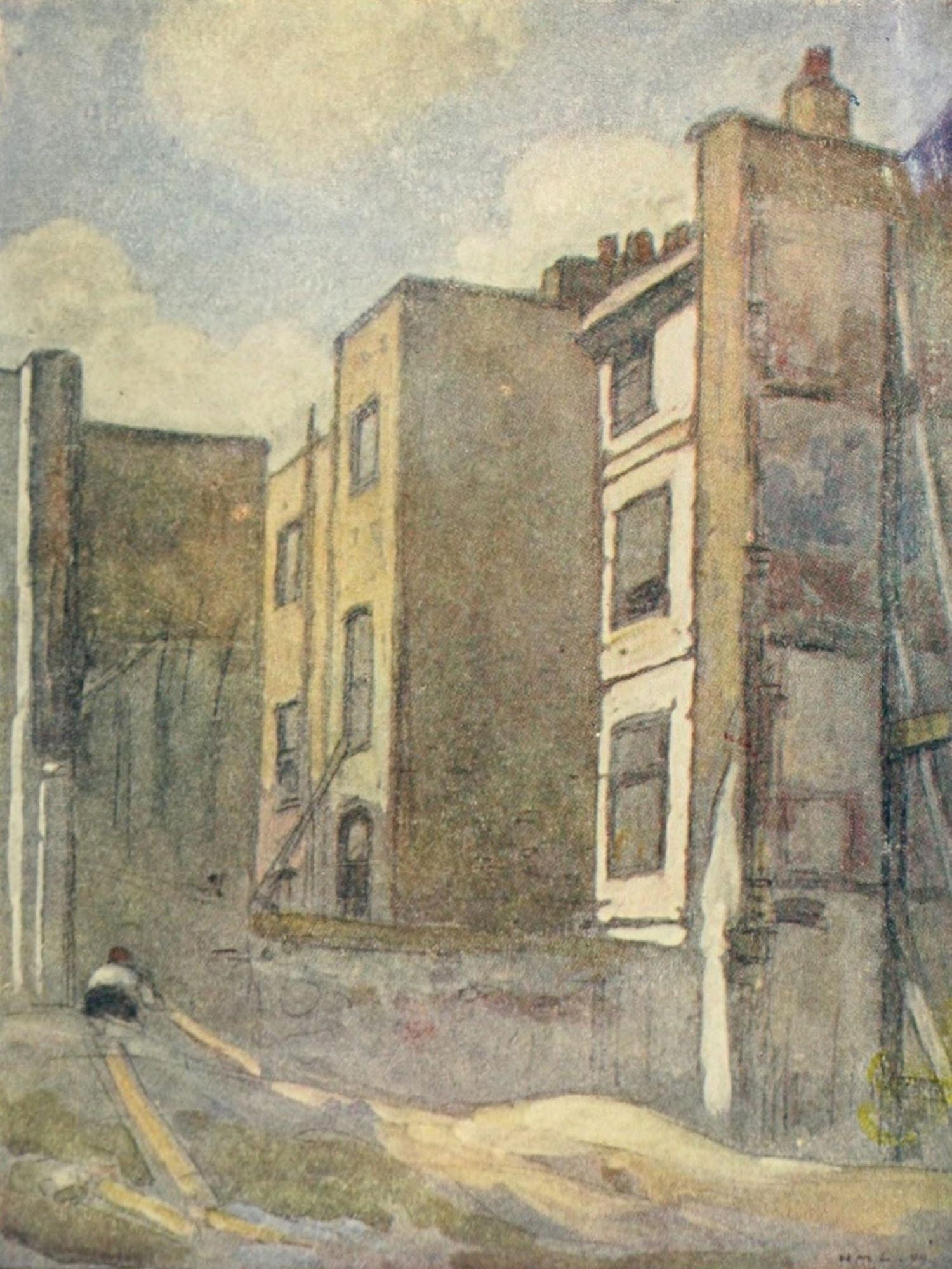 More Wanderings in London 1916 Demolition Canvas Art - Horace Livens (24 x 36)