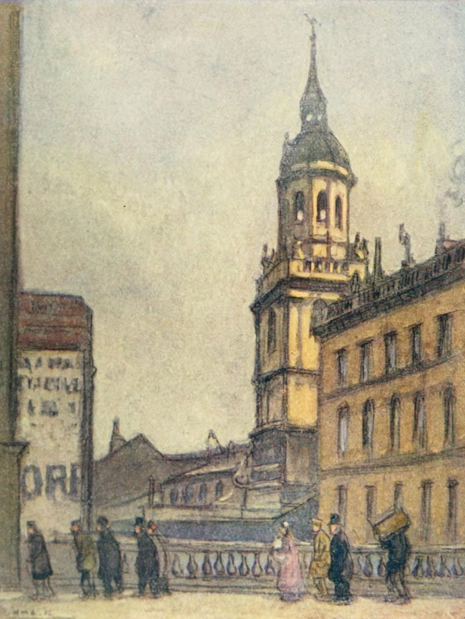 More Wanderings in London 1916 St Magnus the Martyr Canvas Art - Horace Livens (18 x 24)