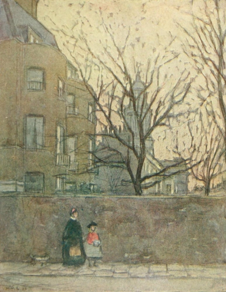 More Wanderings in London 1916 St Marylebone from Devonshire terrace Canvas Art - Horace Livens (24 x 36)