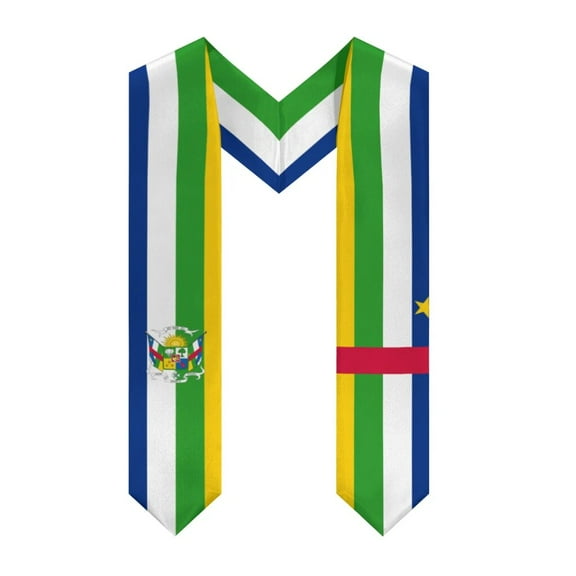 More design Graduation shawl Central African Republic & United States Flag Stole Sash Honor Study Aboard International Students