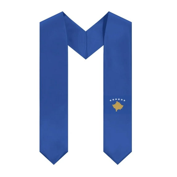 More design Graduation shawl Kosovo Flag & United States Flag Stole Sash Honor Study Aboard International Students
