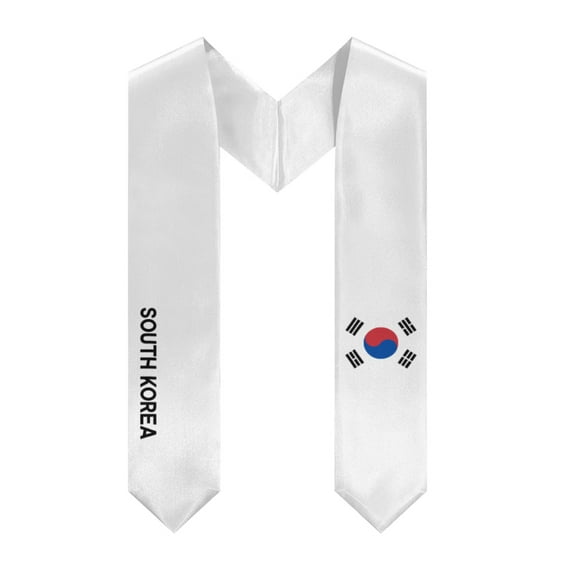 More design Graduation shawl South Korea Flag & United States Flag Stole Sash Honor Study Aboard International Students