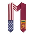 thumbnail image 1 of More design Graduation shawl Sri Lanka Flag & United States Flag Stole Sash Honor Study Aboard International Students, 1 of 10