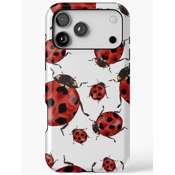 More ladybugs H554, Case for iPhone 17 16 15 14 13 12 11 Pro Max – Stylish Unisex Protective Cover