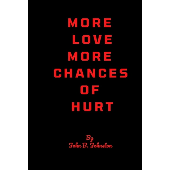 More love, more chances of hurt.: Never love too much, it hurts so much., (Paperback)