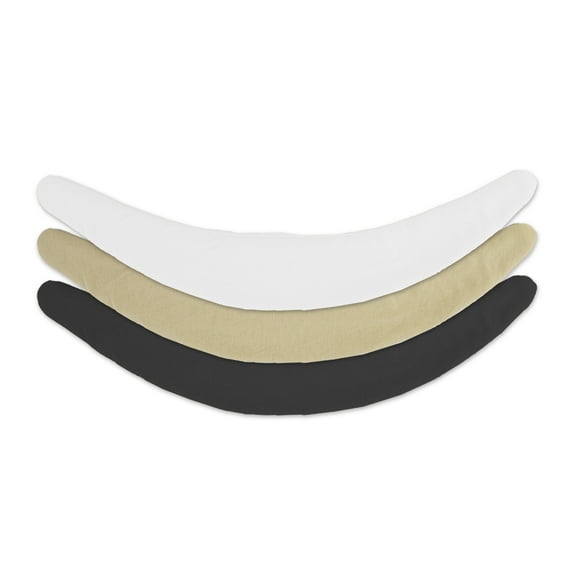 More of Me to Love Bamboo-Cotton Tummy Liner  Black, White, Beige, 3-pack, Medium  Sweat-Wicking & Antibacterial