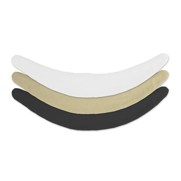 More of Me to Love Bamboo-Cotton Tummy Liner  Black, White, Beige, 3-pack, XX-Large  Sweat-Wicking & Antibacterial