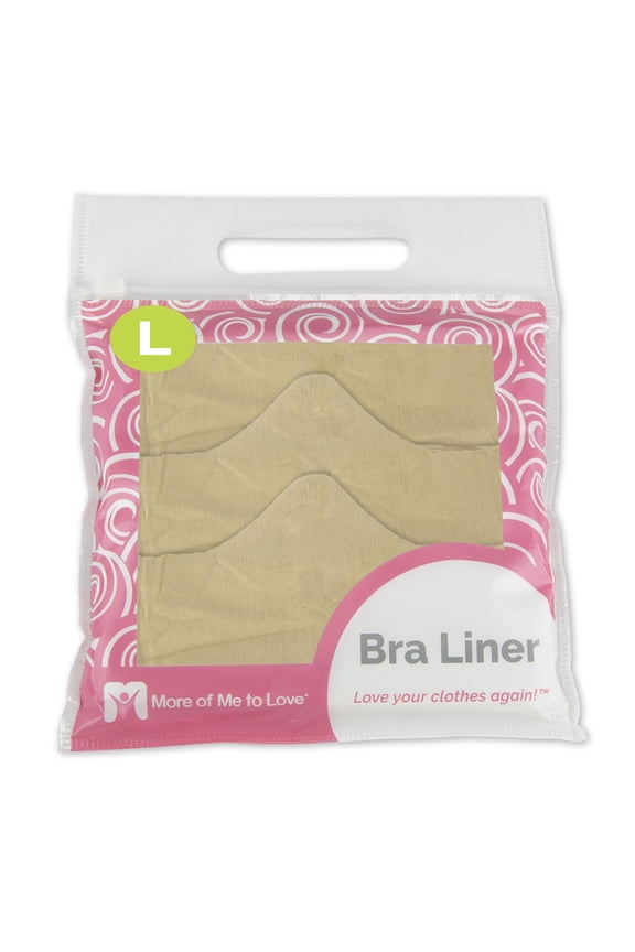 Bra Liner (Pack of 3) Size L, Beige
