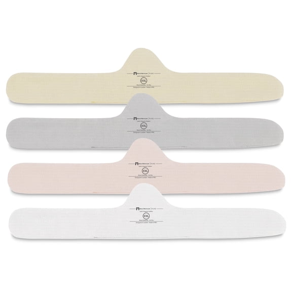 More of Me to Love Organic Cotton Bra Liner 4-Pack XX-Large (Pearl White, Blush Pink, Stone Gray, Fawn Beige)