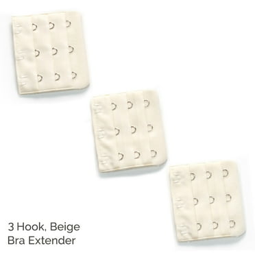 More of Me to Love Premium Bra Extenders 3-Hook Beige 3-Pack