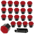 thumbnail image 1 of MoreChioce 20pcs Diamond Screw Cap Bling Wheel Hub Decorative Cover Bling Diamonds Lug Nut Covers Set Car Wheel Accessories Red, 1 of 10