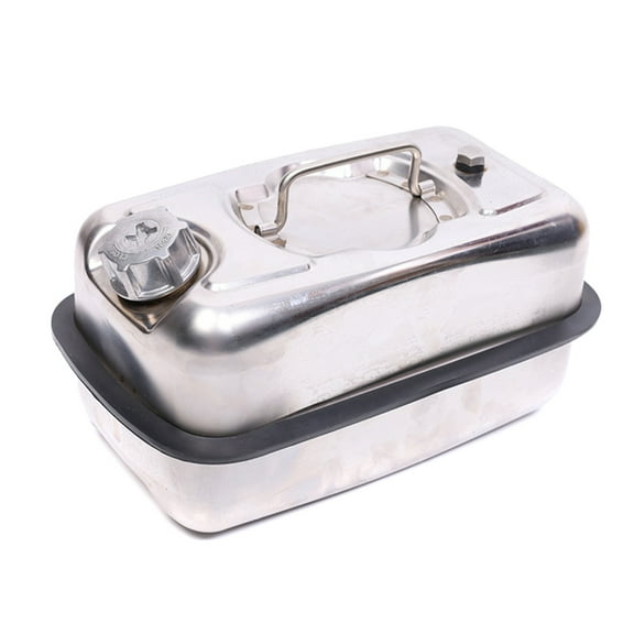MoreChioce 5L Metal Jerry Can 304 Stainless Steel Motorcycle Canister Holder Storage Tank with Handle for Water Petrol Oil Water Alcohol