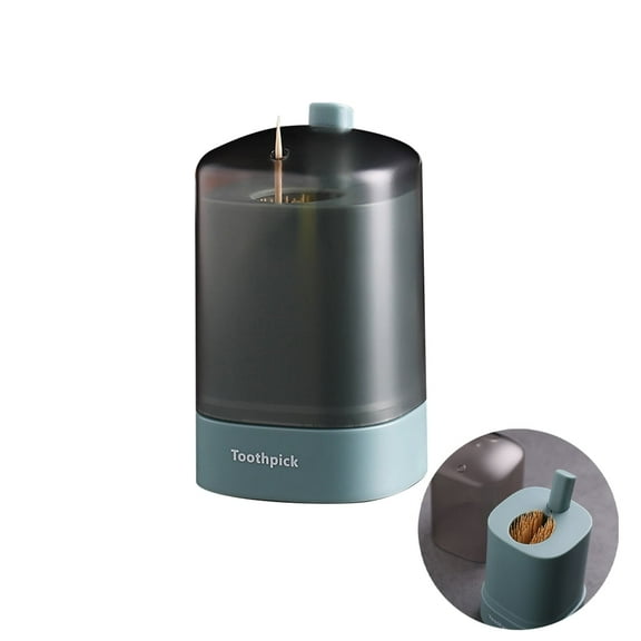 MoreFarther Toothpick Dispenser Toothpicks Holder Case Box, Plastic, Green