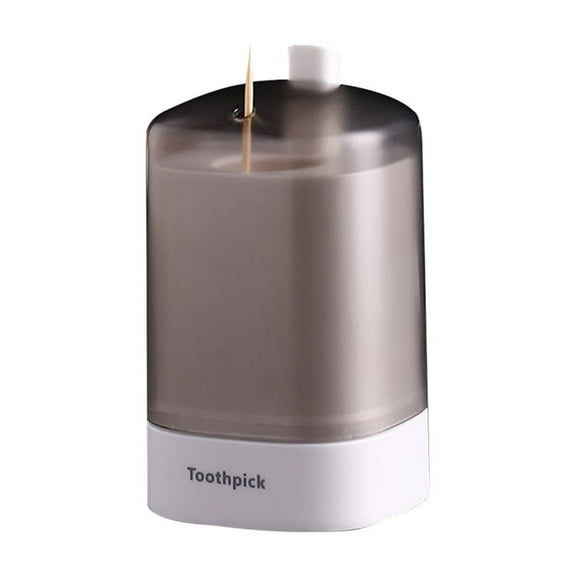 MoreFarther Toothpick Dispenser Toothpicks Holder Case Box, Plastic, White