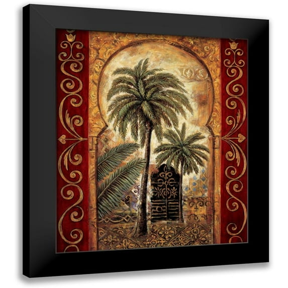 Moreau, Eduardo 20x23 Black Modern Framed Museum Art Print Titled - Moroccan Collage I
