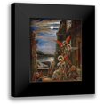 thumbnail image 1 of Moreau, Gustave 15x17 Black Modern Framed Museum Art Print Titled - Saint Cecilia. (The Angels Announcing Her Coming Martyrdom), 1 of 5