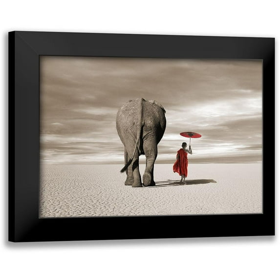 Moreau, Marc 18x14 Black Modern Framed Museum Art Print Titled - In the Plains