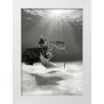 thumbnail image 1 of Moreau, Marc 24x32 White Modern Wood Framed Museum Art Print Titled - Dancing in the Ocean, 1 of 4