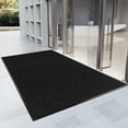 thumbnail image 1 of Morefany Front Door Mat Indoor Outdoor Entrance Commercial Doormat Welcome Mats Rubber Fade Resistant Non-Slip Backing for Patio Porch Entryway, 3'x65', Black, 1 of 7