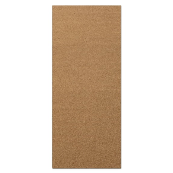 Morefany Outdoor Indoor Runner Rug Custom Size Rugs Non-Slip Hallway Carpet Runners with Rubber Backing Mat for Kitchen Entryway Garage Laundry 2ft x 22ft, Light Brown