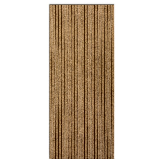 Morefany Outdoor Indoor Runner Rug Custom Size Rugs Non-Slip Hallway Carpet Runners with Rubber Backing Mat for Kitchen Entryway Garage Laundry 2ft x 6ft, Brown Striped
