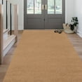 thumbnail image 1 of Morefany Outdoor Indoor Runner Rug Custom Size Rugs Non-Slip Hallway Carpet Runners with Rubber Backing Mat for Kitchen Entryway Garage Laundry 2ft x 6ft, Light Brown, 1 of 6