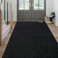 thumbnail image 1 of Morefany Black Runner Rug 2ft x 6ft with Rubber Backing, 1 of 6
