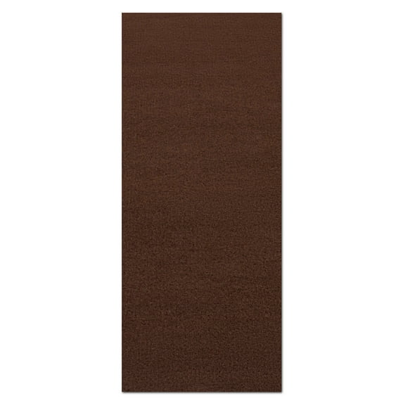 Morefany Outdoor Indoor Runner Rug Custom Size Rugs Non-Slip Hallway Carpet Runners with Rubber Backing Mat for Kitchen Entryway Garage Laundry 3ft x 17ft, Dark Brown