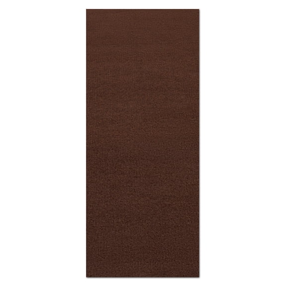 Morefany Outdoor Indoor Runner Rug Custom Size Rugs Non-Slip Hallway Carpet Runners with Rubber Backing Mat for Kitchen Entryway Garage Laundry 3ft x 25ft, Dark Brown