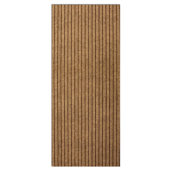Morefany Runner Rug Indoor Outdoor 3x5ft Non-slip Waterproof Stain-resistant Hallway Carpet Brown Striped
