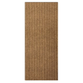 Morefany 4ft x 8ft Indoor Outdoor Runner Rug Non-slip Water-resistant Stain-resistant Brown Striped Hallway Carpet