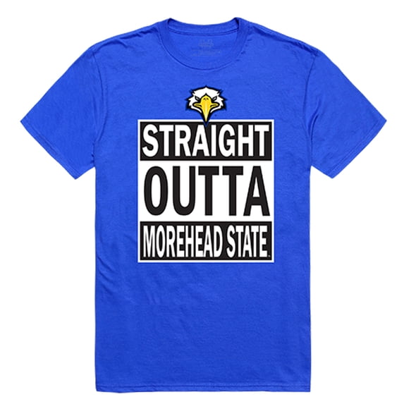 Morehead State Eagles Straight Outta Tee T-Shirt - Royal, Large